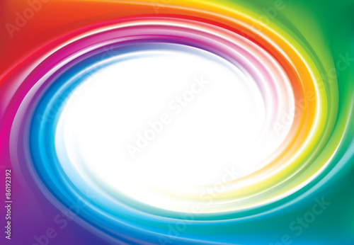 Vector backdrop of spiral rainbow spectrum