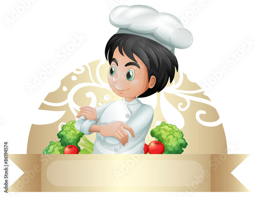 Banner and chef