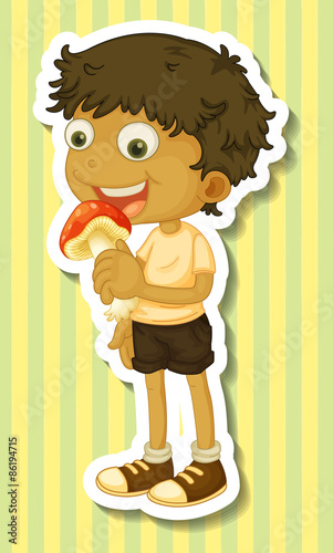 Boy eating