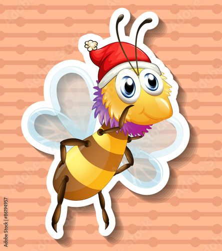 Bee flying