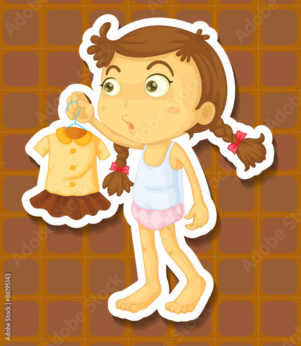 Girl and dress