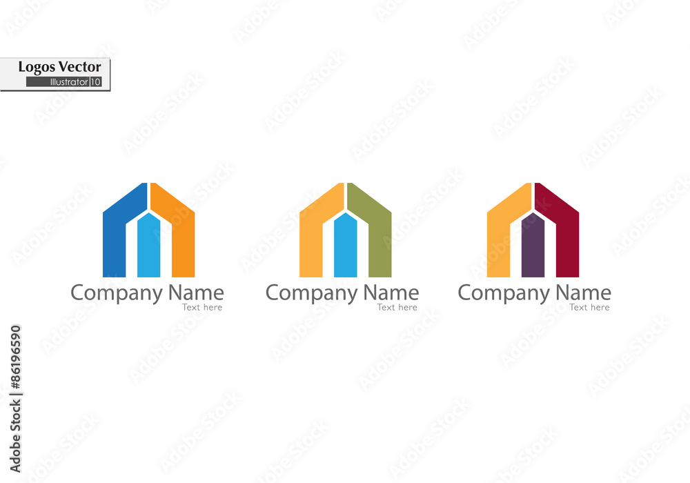 three vector logo three vector logo