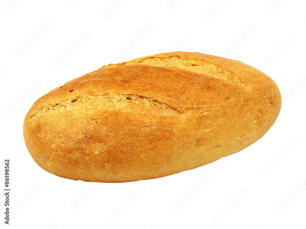 Fresh bread.Isolated.