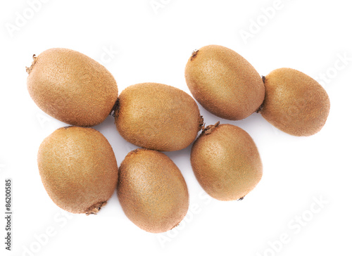 Pile of kiwifruits isolated