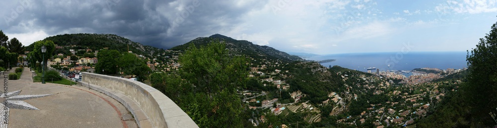 Vue de Monaco de La Turbie