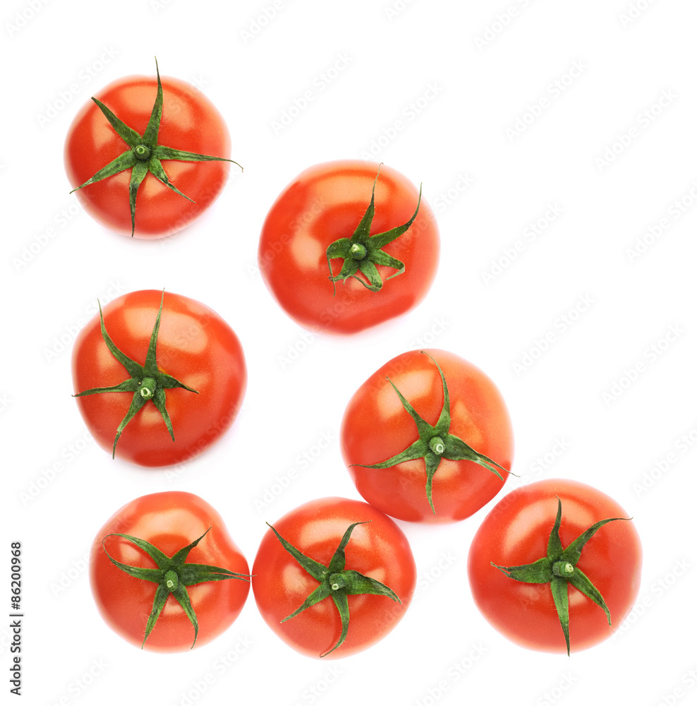 Pile of multiple tomatoes isolated Pile of multiple tomatoes isolated