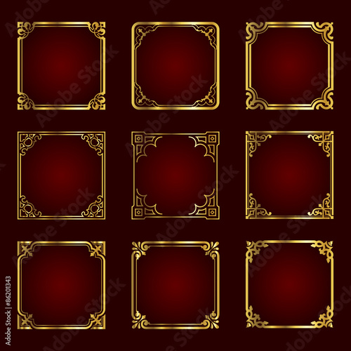 Gold frames