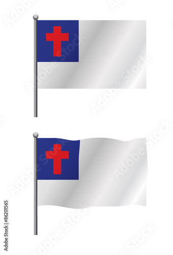 Christian Flag Illustration