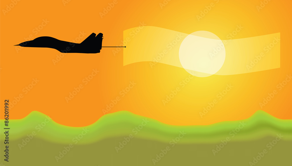 airplane silhouette vector