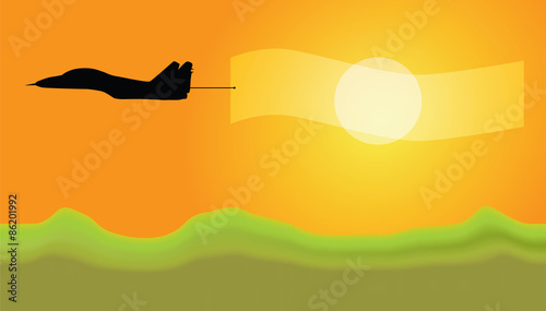 airplane silhouette vector