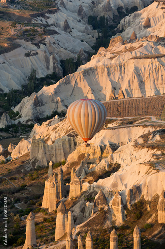 Cappadocia, Turkey.The greatest tourist attraction of Cappadocia , the flight with the balloon at sunrise photo