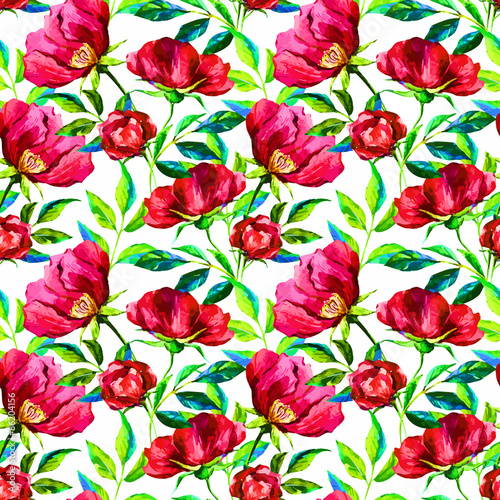 Watercolor floral pattern