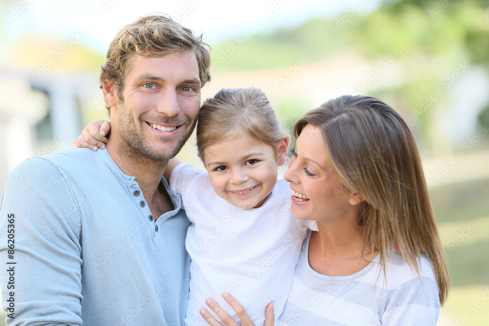 Portrait of happy family having fun together Portrait of happy family having fun together