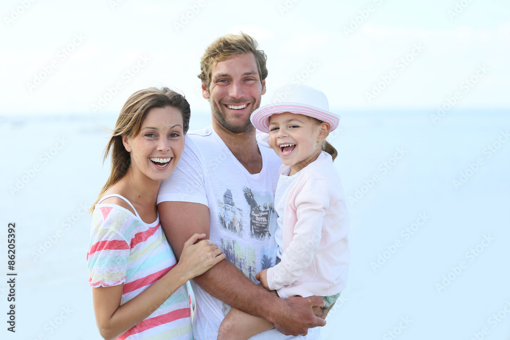 Portrait of happy family having fun together