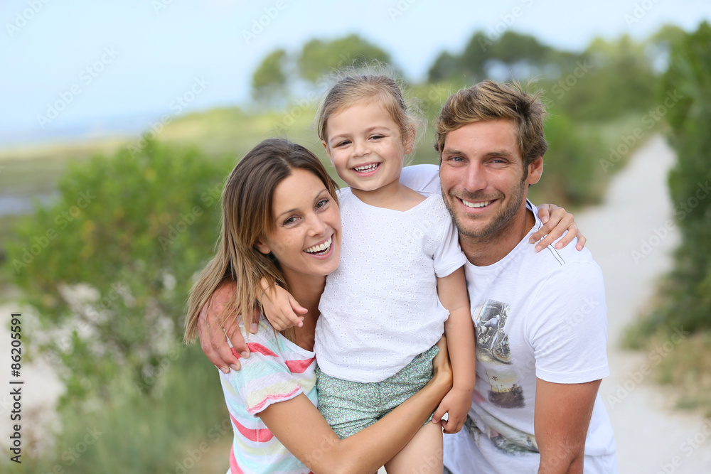 Portrait of happy family having fun together Portrait of happy family having fun together