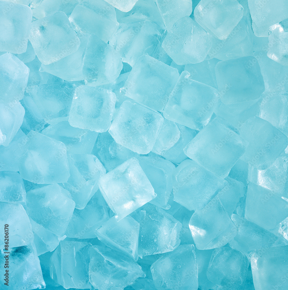 Obraz premium fresh cool blue ice cube background