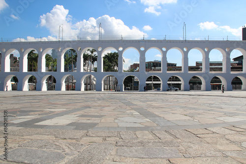 White Arches at Arcos da Lapa Rio de Janeiro Brazil