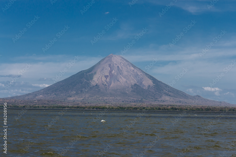 Ometepe vulcano Concepcion view from water, Nicaragua Ometepe vulcano Concepcion view from water, Nicaragua