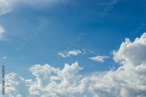 blue sky with clouds