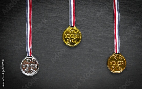 Medaille Golder, Silber, Bronze
