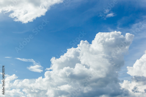 blue sky with clouds