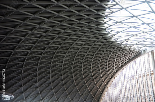 Modern ceiling of King's Cross Train Station