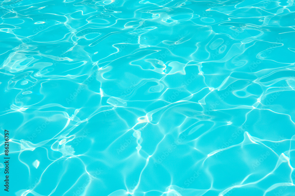 Blue water surface in swimming pool Blue water surface in swimming pool