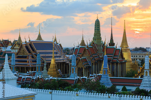 Wat phra kaew during twilight time,Bangkok,Thailand © Getty Gallery