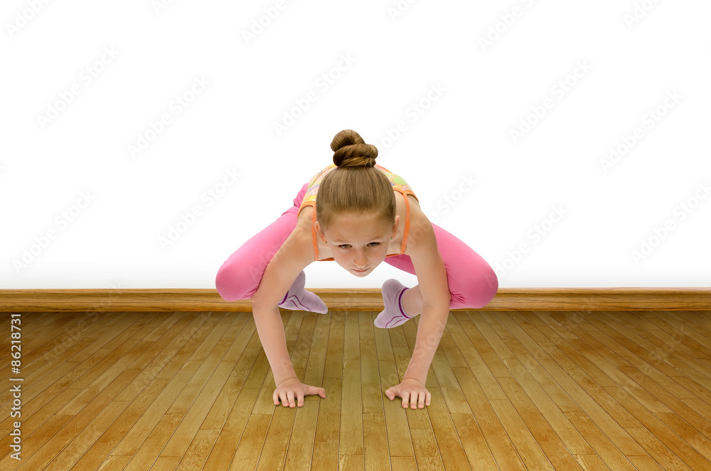 child practices yoga