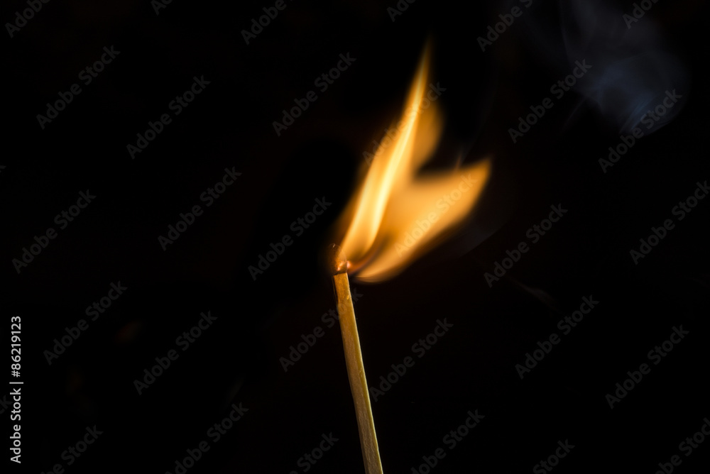 fired match