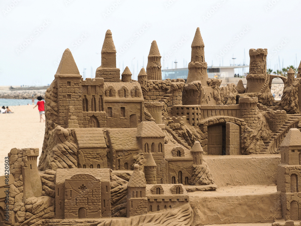 Naklejka premium sand castle