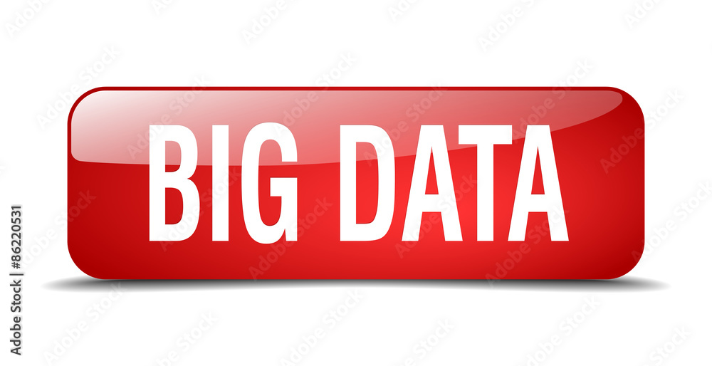 big data red square 3d realistic isolated web button big data red square 3d realistic isolated web button