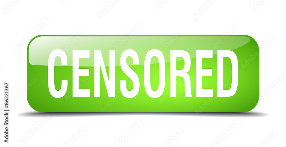 censored green square 3d realistic isolated web button censored green square 3d realistic isolated web button