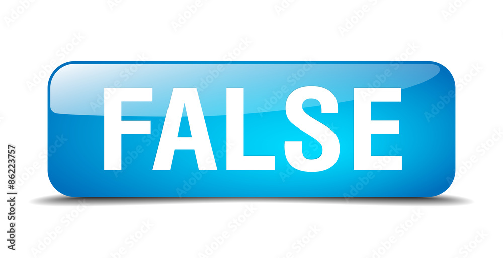 false blue square 3d realistic isolated web button false blue square 3d realistic isolated web button