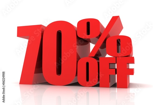 seventy percent off sale