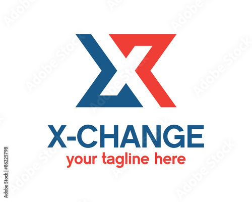 Business corporate  letter X Logo design vector. Clean and flat design logo template letter X.
