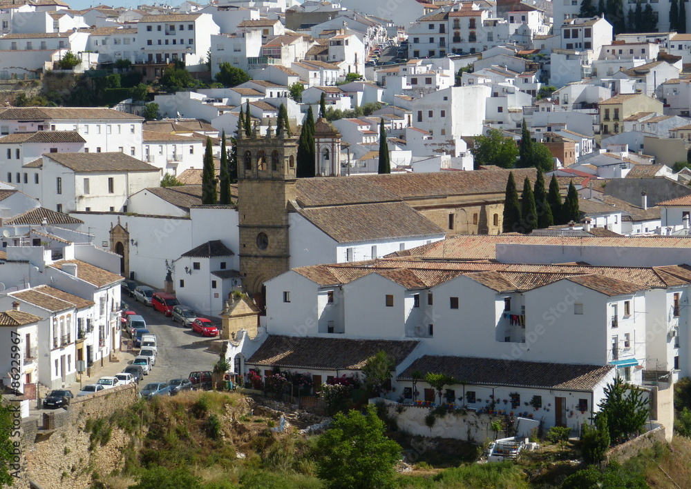 Panorama der Stadt Ronda in Spanien