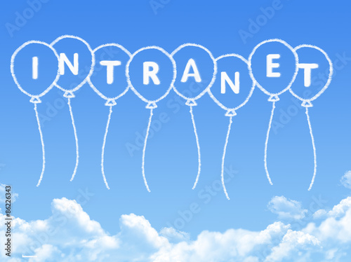 Cloud shaped as intranet Message