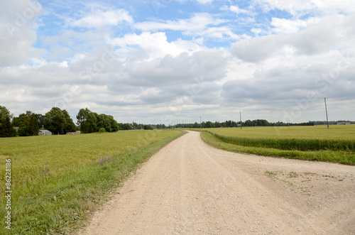 Schotterpiste in Estland