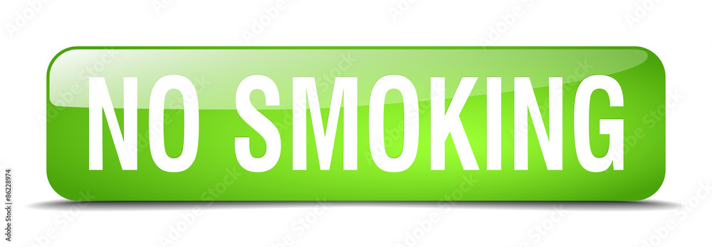 no smoking green square 3d realistic isolated web button no smoking green square 3d realistic isolated web button