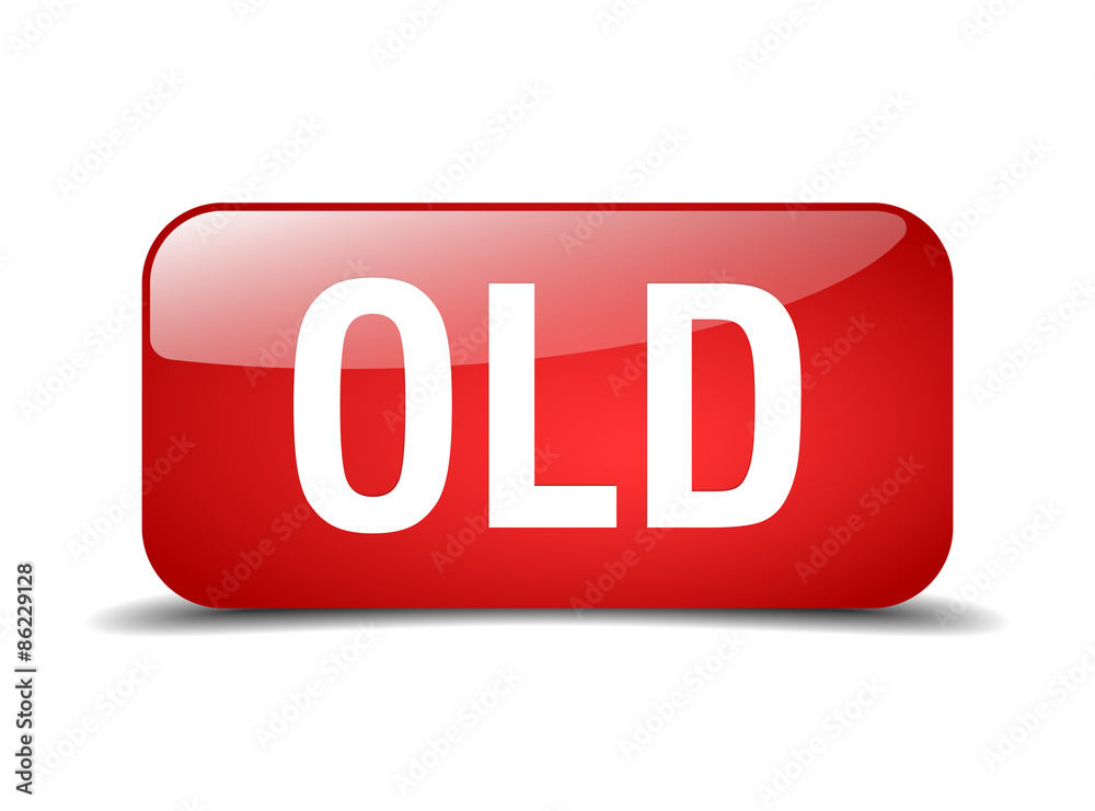 old red square 3d realistic isolated web button old red square 3d realistic isolated web button