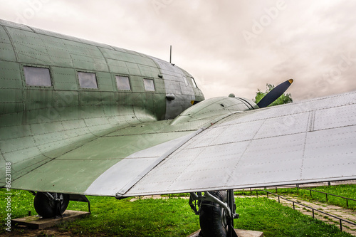 old wreck of an aircraft from WW2 photo