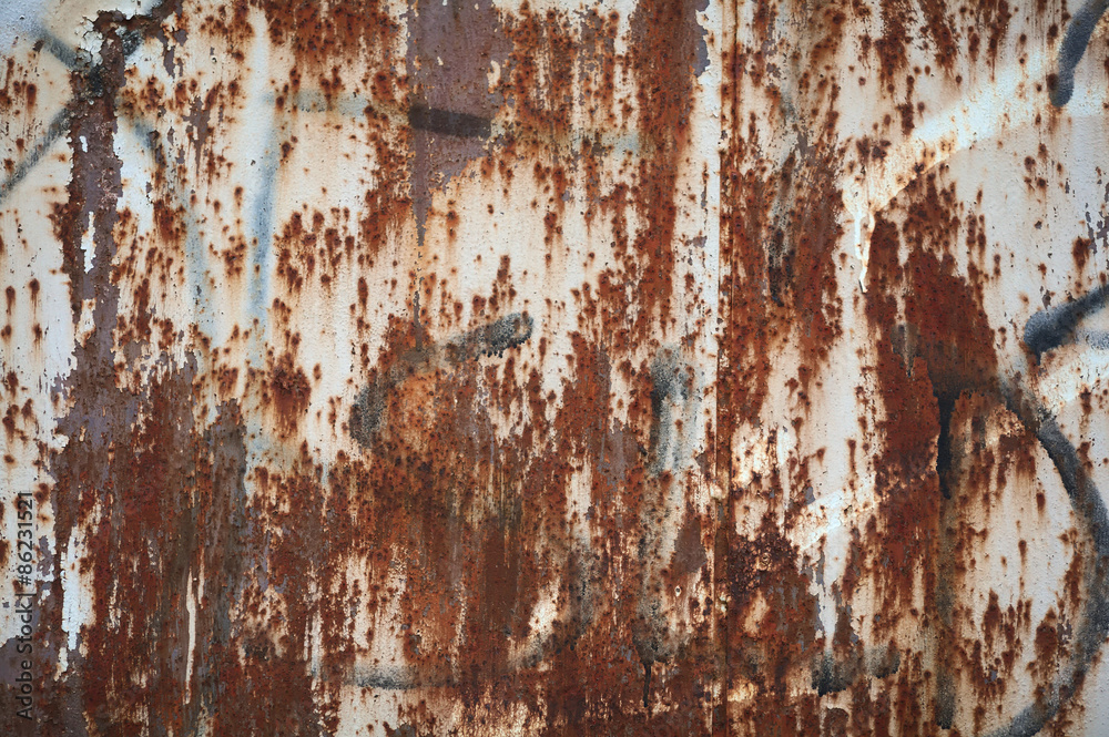 old rusty metal sheet surface