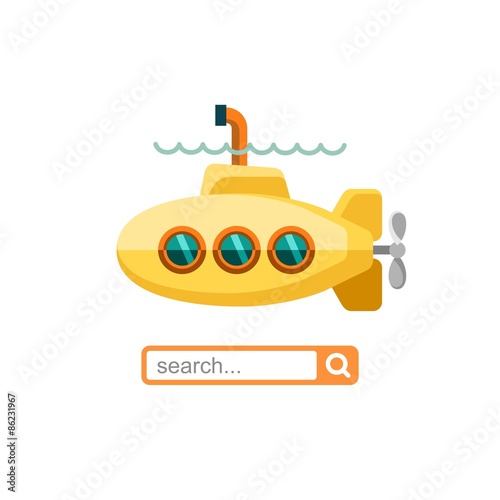 Search. Vector illustration.