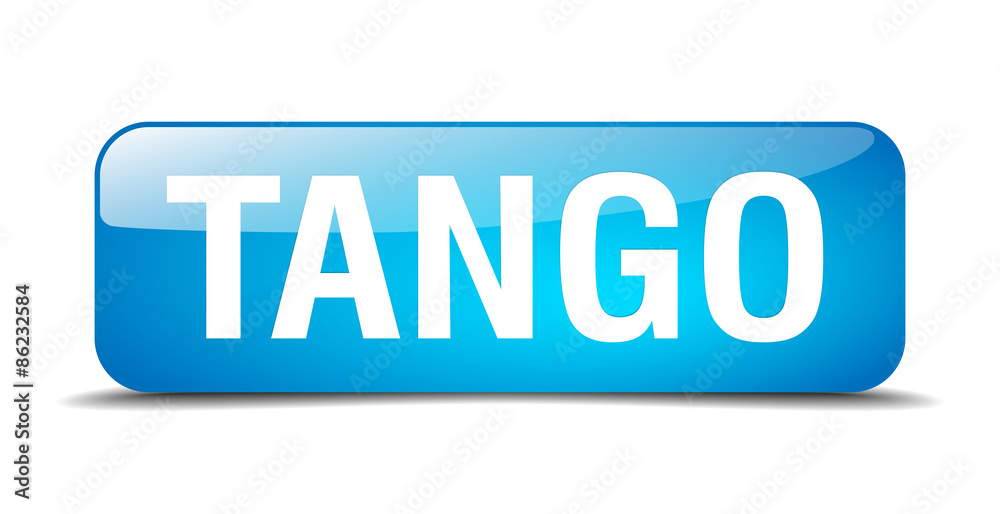 tango blue square 3d realistic isolated web button tango blue square 3d realistic isolated web button