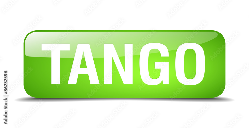 tango green square 3d realistic isolated web button tango green square 3d realistic isolated web button