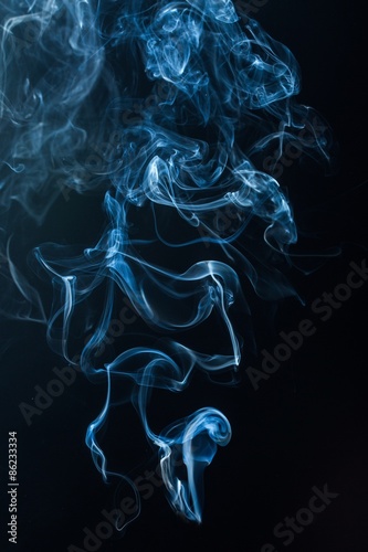 Фотография Smoke, pyromaniac, isolated.