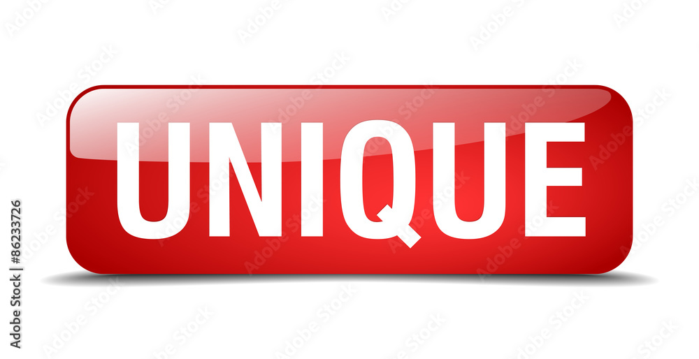 unique red square 3d realistic isolated web button unique red square 3d realistic isolated web button