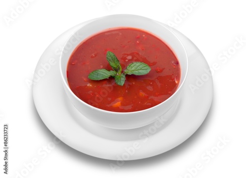 Soup, Tomato Soup, Bowl.