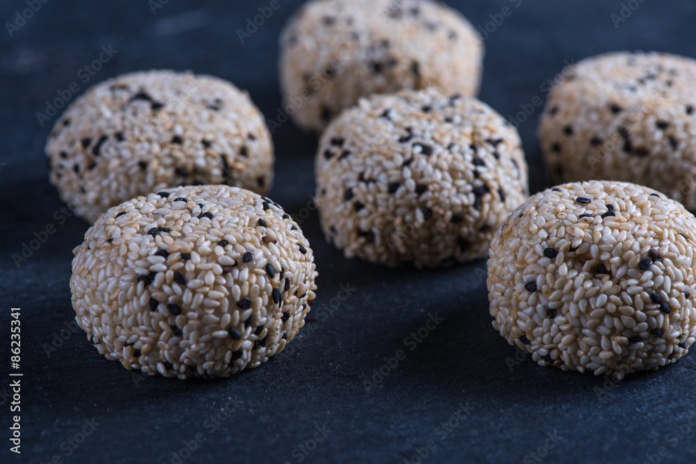 Traditional homemade rice sweet, japanese mochi Traditional homemade rice sweet, japanese mochi